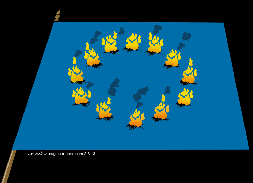 Fuego en la economía europea
