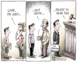 GAY MARRIAGE  by Adam Zyglis