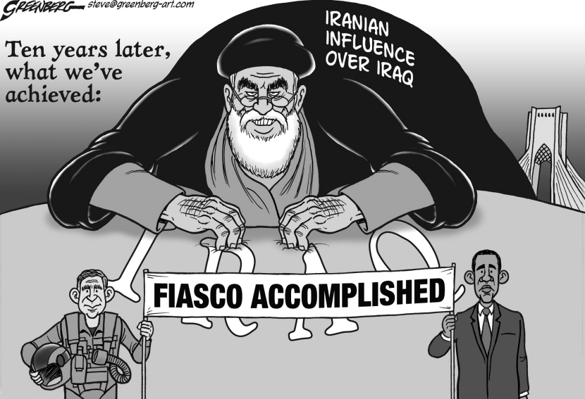 Iran in Iraq bw