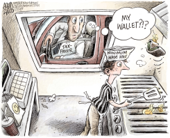NY STATE MINIMUM WAGE SUBSIDY  by Adam Zyglis