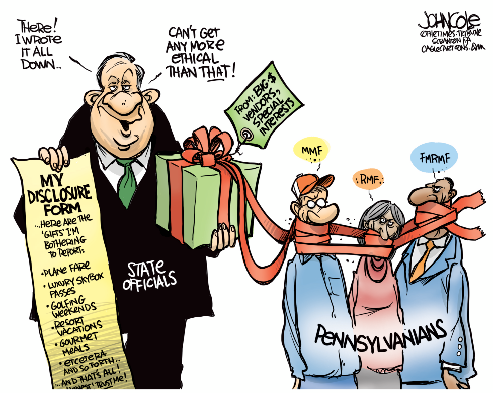 LOCAL PA -- Political gifts COLOR