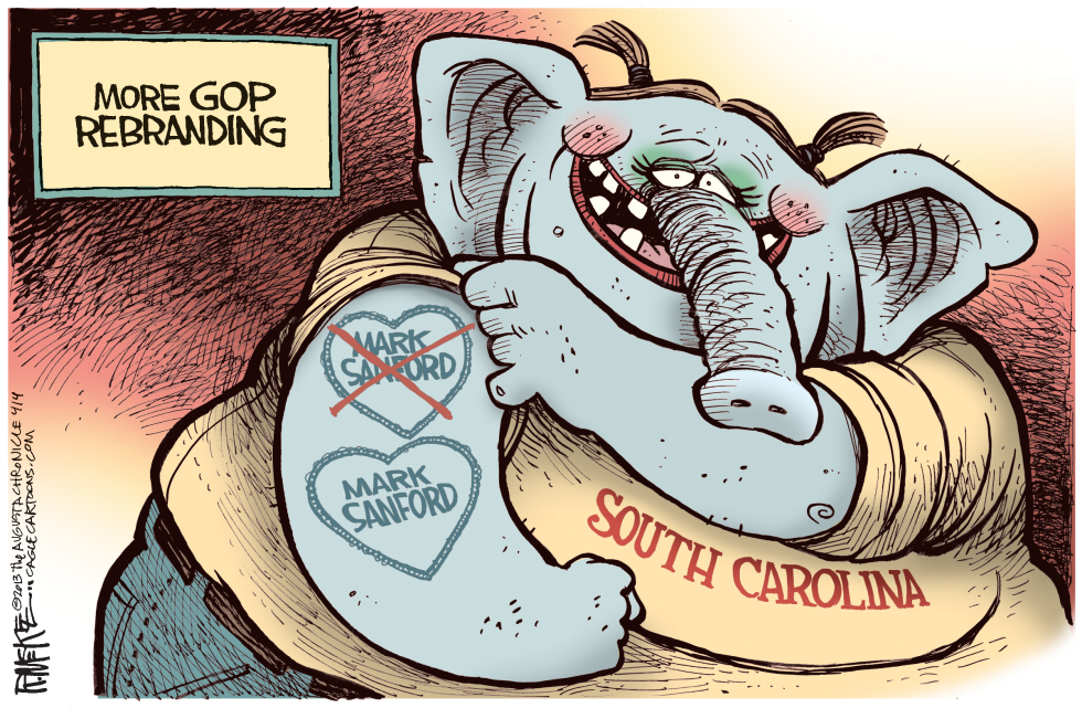  SC GOP REBRANDING by Rick McKee