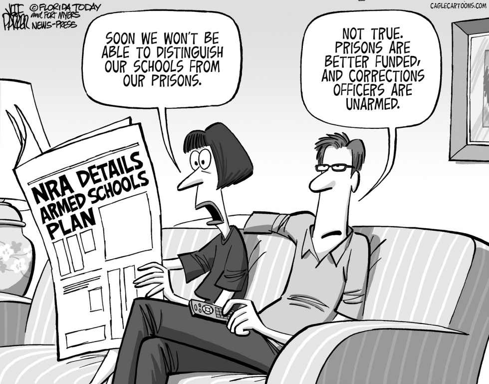 Distinguishing Armed Schools from Prisons