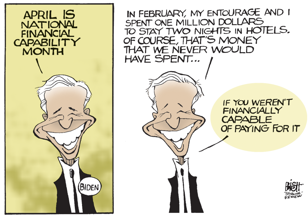 BIDEN'S HOTEL BILL, COLOR