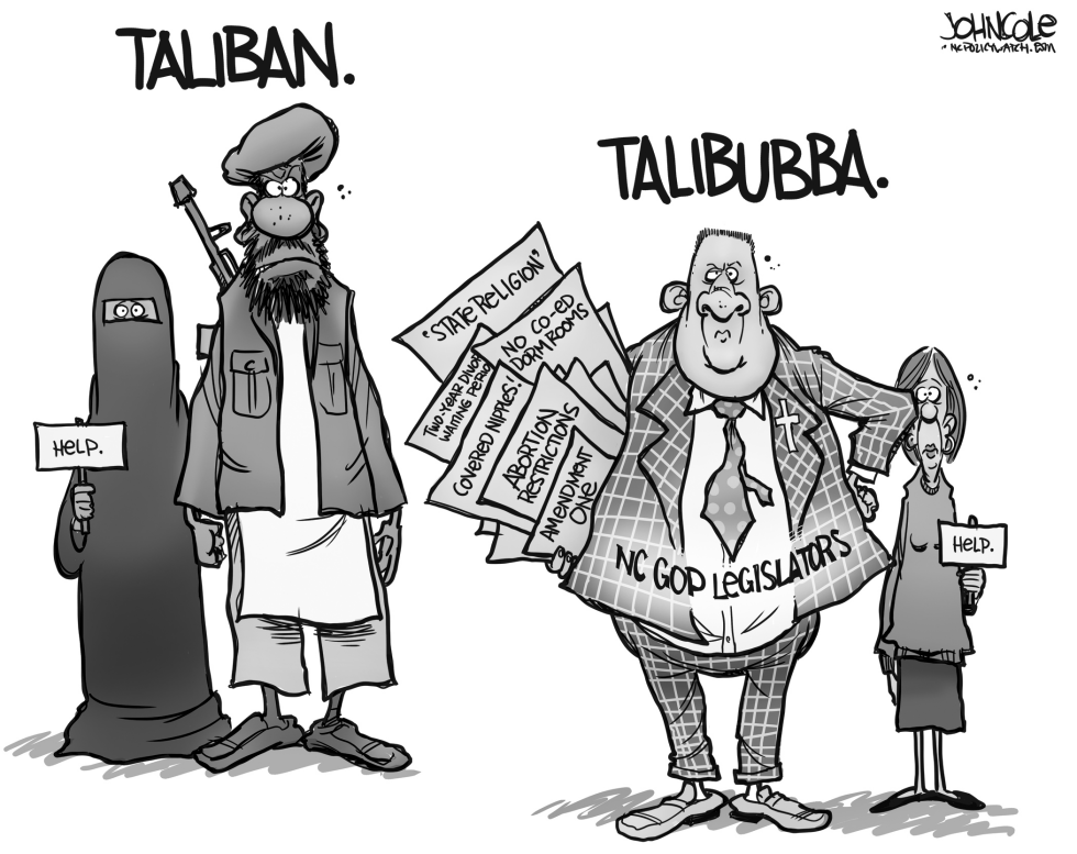 LOCAL NC -- Taliban and Talibubba BW