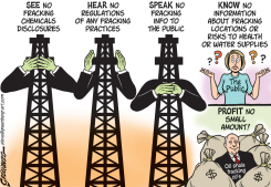 SEE NO FRACKING by Steve Greenberg