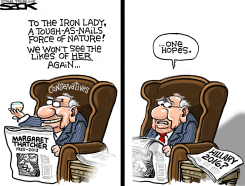 THATCHER FAREWELL by Steve Sack