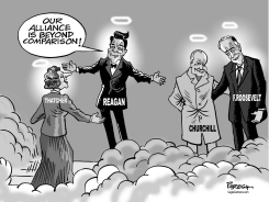 THATCHER AND REGAN by Paresh Nath