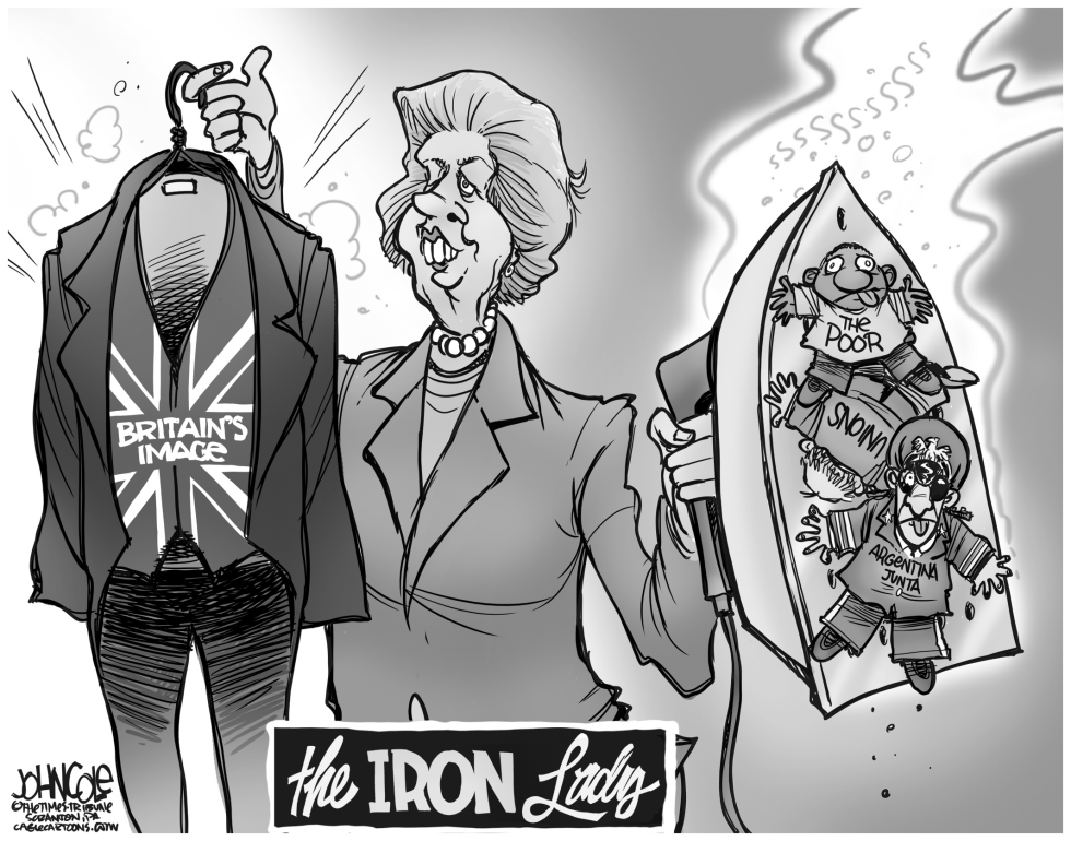The "iron" lady BW