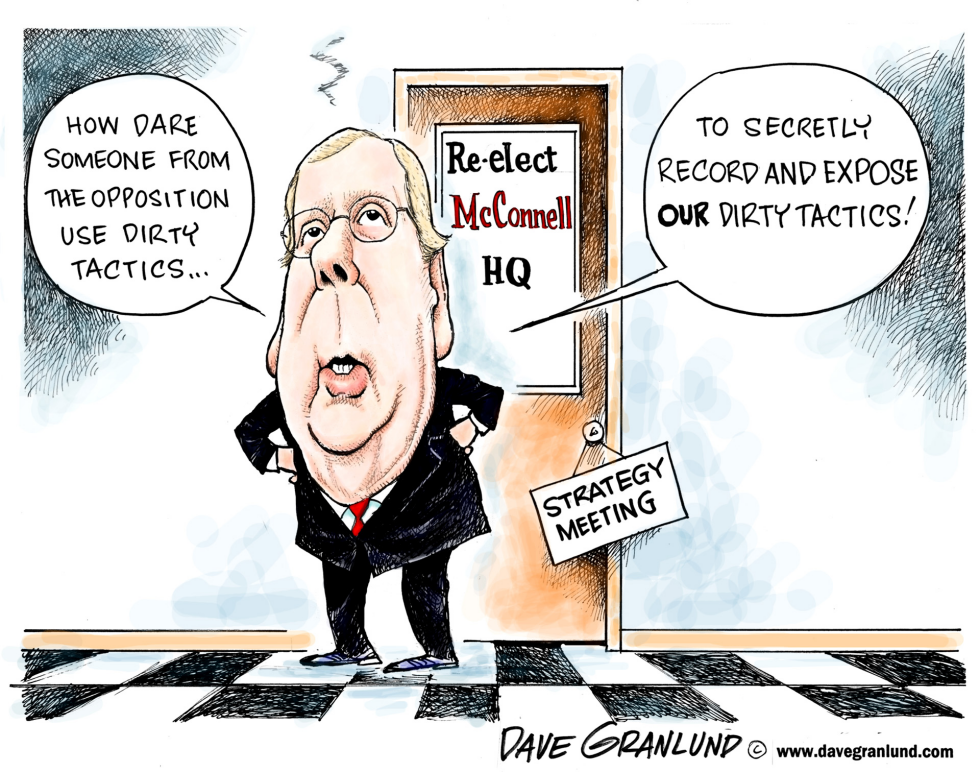  SENATOR MCCONNELL BUGGED by Dave Granlund