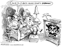 SADDAM TV STAR by Sandy Huffaker