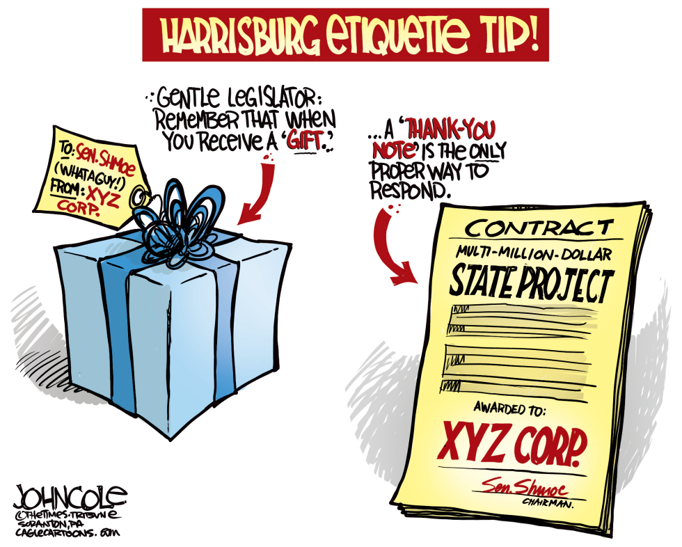 LOCAL PA -- Legislature and gifts COLOR