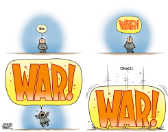 KIM TALKS OF WAR  by John Cole