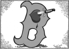 BOSTON MARATHON by Bob Englehart