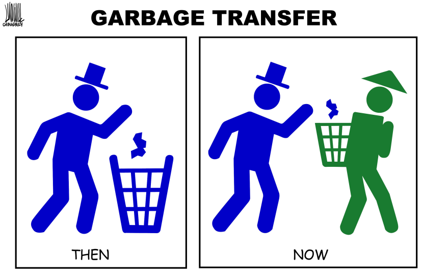 Garbage transfer to China