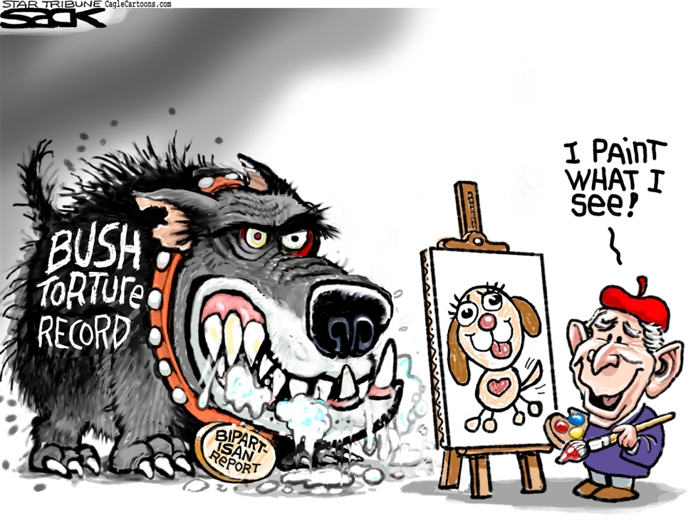 Bush Torture Portrait COLOR