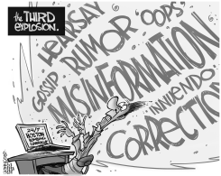 MEDIA EXPLOSION BW by John Cole
