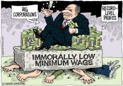 MINIMUM WAGE  by Monte Wolverton
