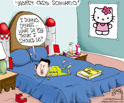 KIM JONG-UN AND RODMAN  by Gary McCoy