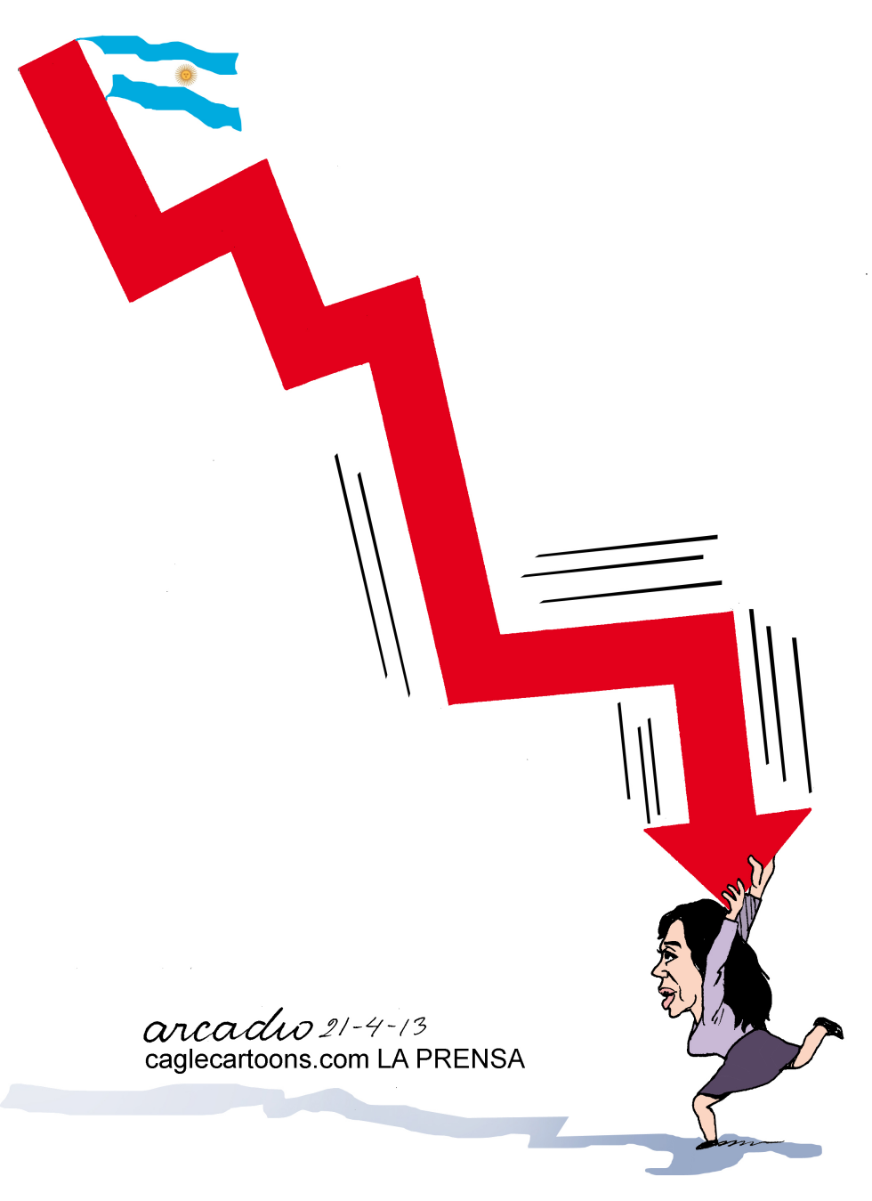  LA DISMINUIDA CRISTINA KIRCHTNER by Arcadio Esquivel