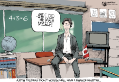 CANADA TRUDEAU MATH by Cam Cardow