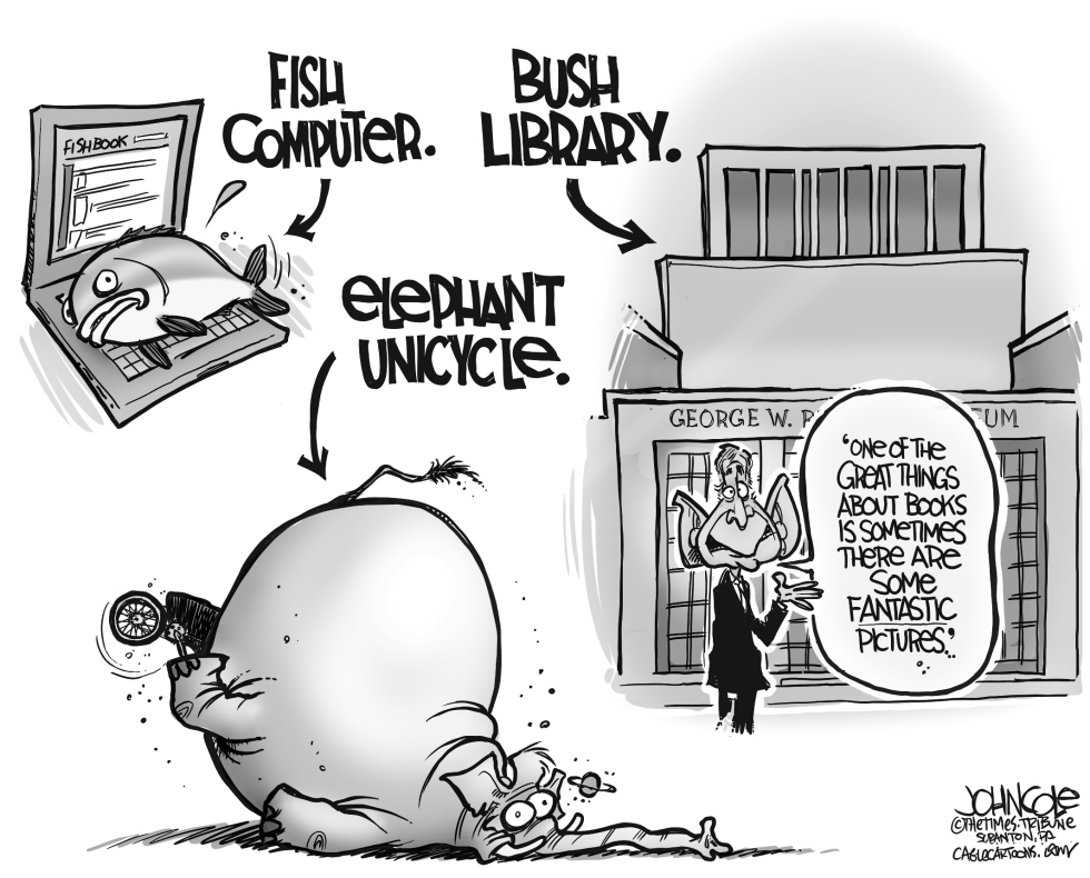 The Bush Library BW