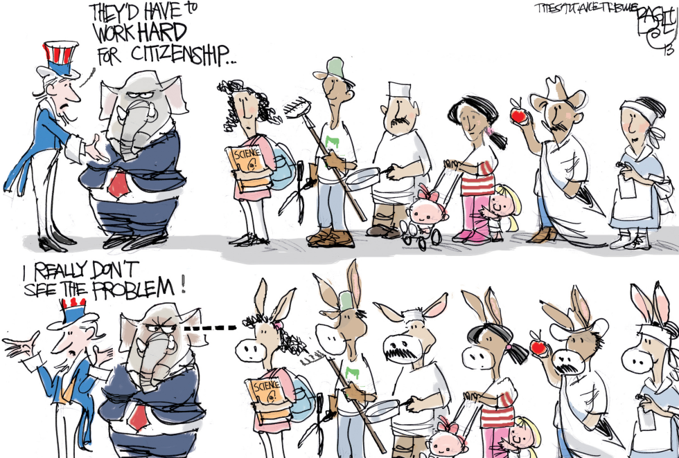  IMMIGRATION REFORM by Pat Bagley