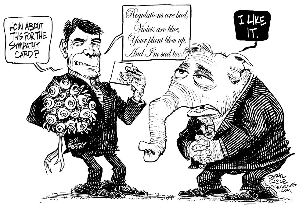 Teas Gov Perry Sympathy Card