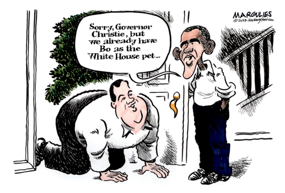 Christie and Obama color