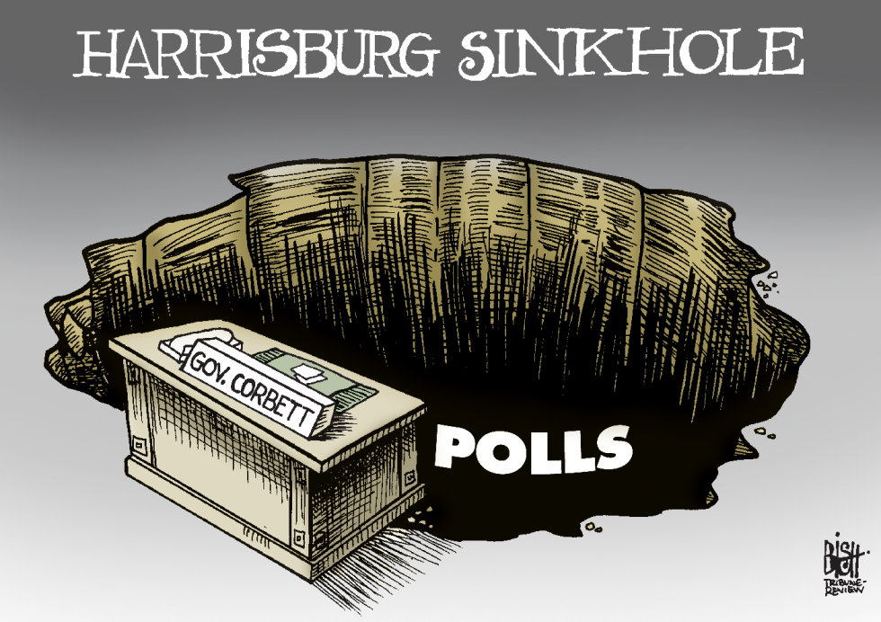 LOCAL- PA GOVERNOR DROPPING FAST, COLOR