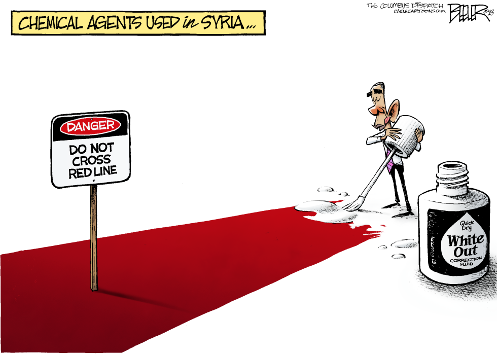  OBAMA AND SYRIA by Nate Beeler