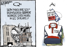 BANGLADESH FACTORY COLLAPSE by Jeff Darcy