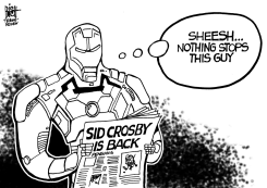 SID CROSBY RETURNS, B/W by Randy Bish