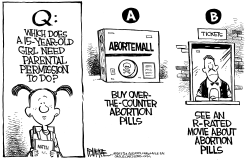 ABORTION PILLS by Rick McKee