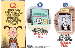 ABORTION PILLS  by Rick McKee