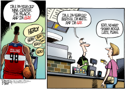 GAY NBA PLAYER  by Nate Beeler