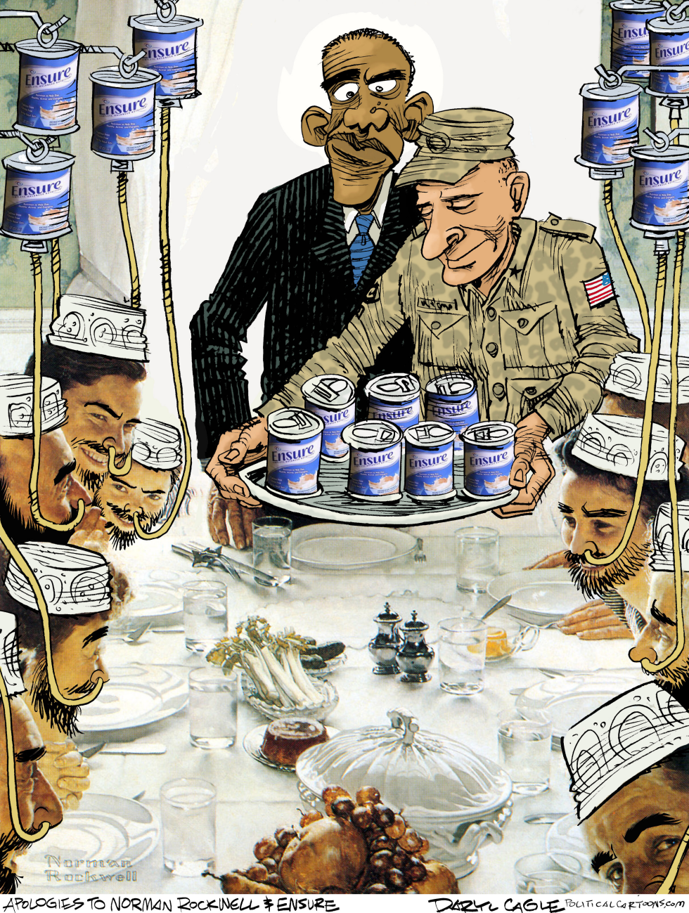  GUANTANAMO DINNERTIME by Daryl Cagle