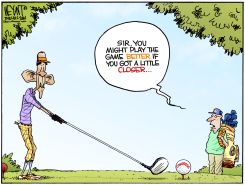 GAME OF INCHES  by Christopher Weyant