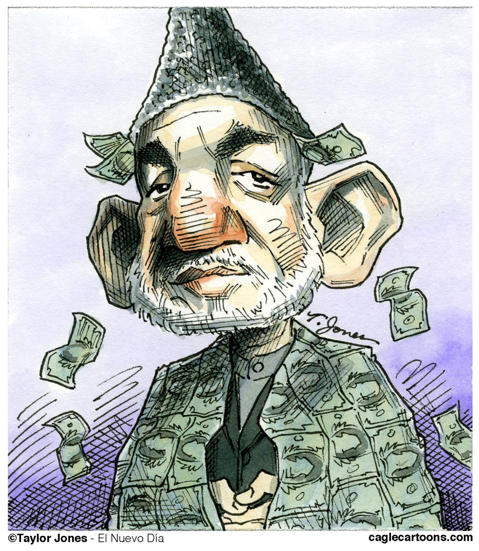 Hamid Karzai - Abrigo de Un Color / COLOR