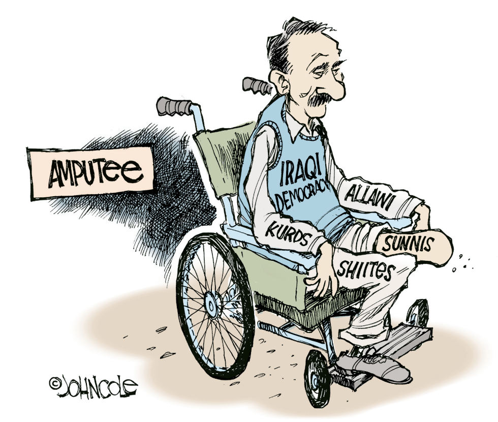 Iraqs amputated democracy