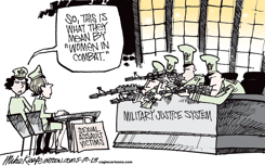 SEXUAL ASSAULT IN THE MILITARY by Mike Keefe