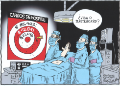 TARIFAS ARBITRARIAS DE HOSPITAL /  by Bob Englehart