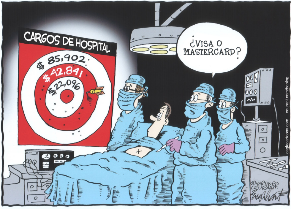  TARIFAS ARBITRARIAS DE HOSPITAL  by Bob Englehart