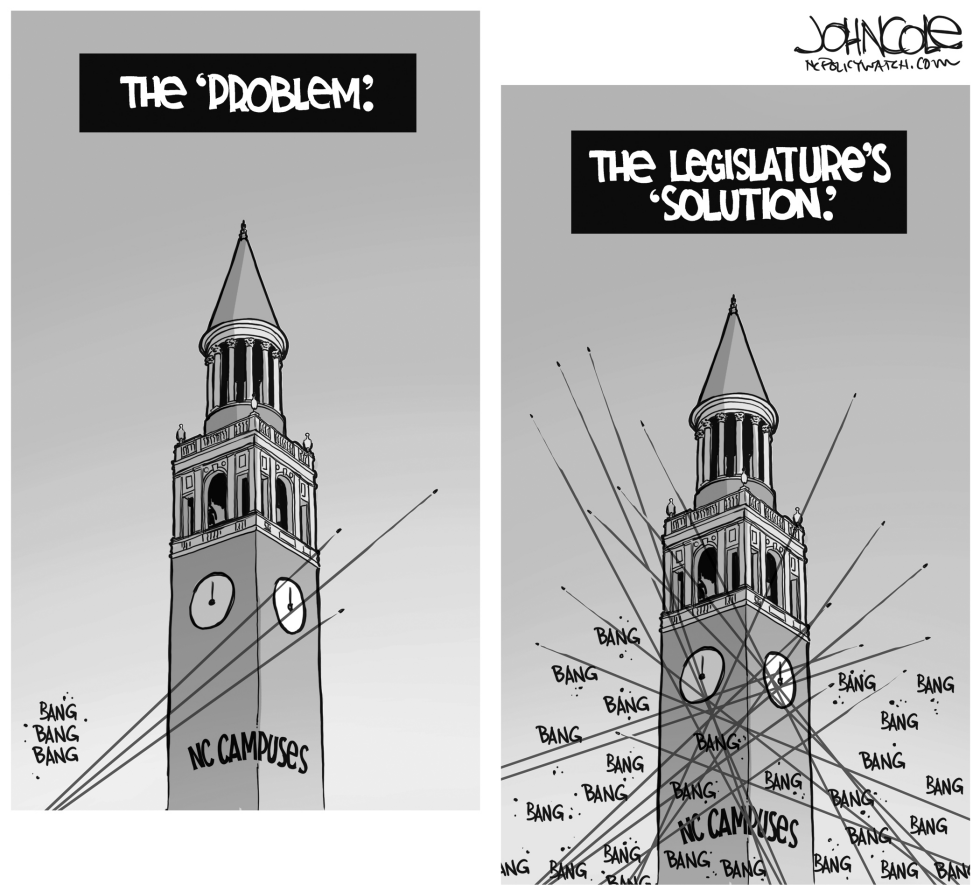 LOCAL NC -- Guns on campus BW