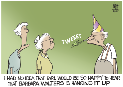 BARBARA WALTERS RETIRES,  by Randy Bish