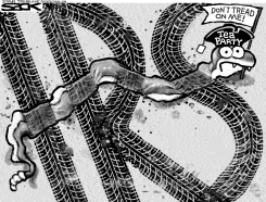 TEA PARTY TRAMPLE by Steve Sack