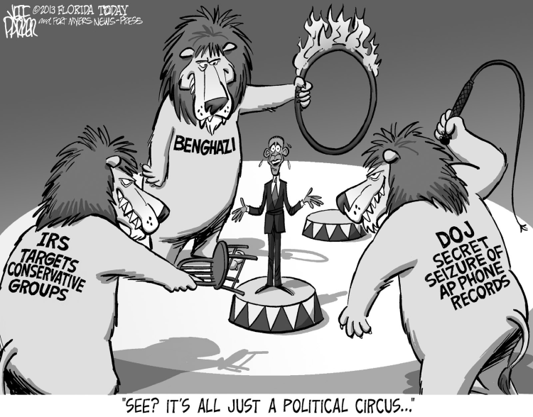 OBAMA SCANDAL CIRCUS by Jeff Parker