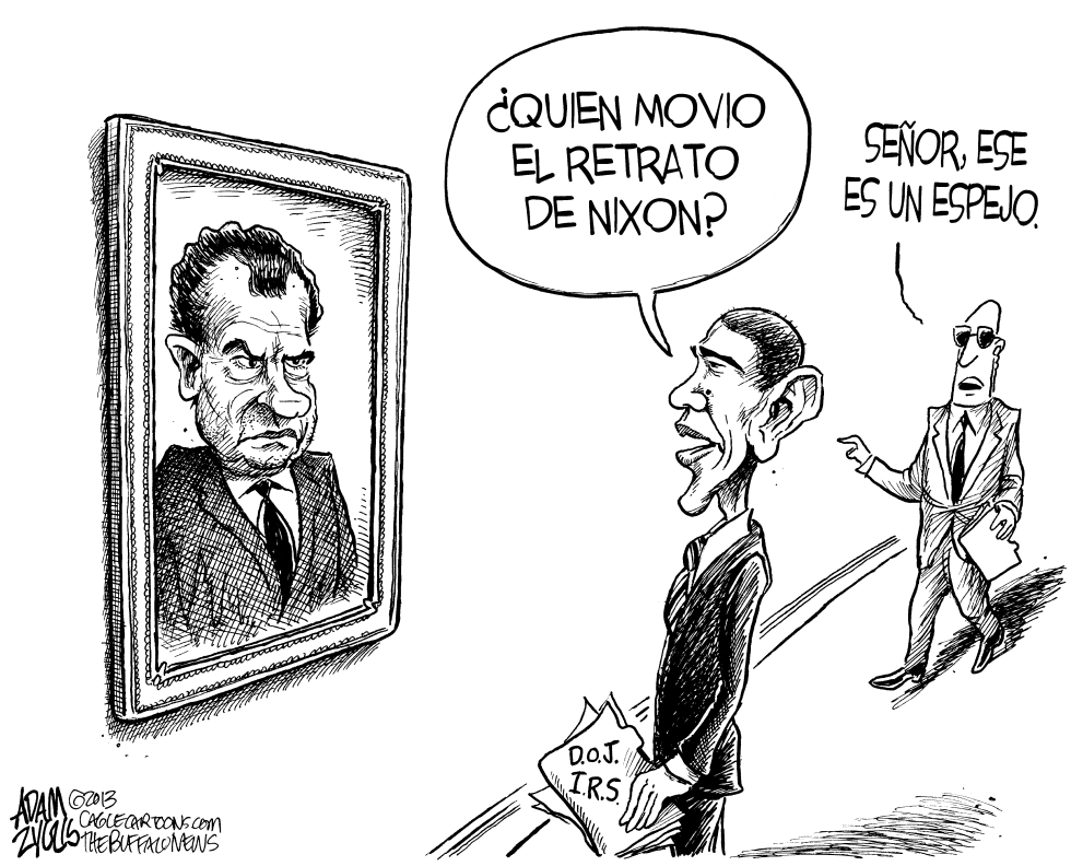  NIXON EN LA CASA BLANCA by Adam Zyglis