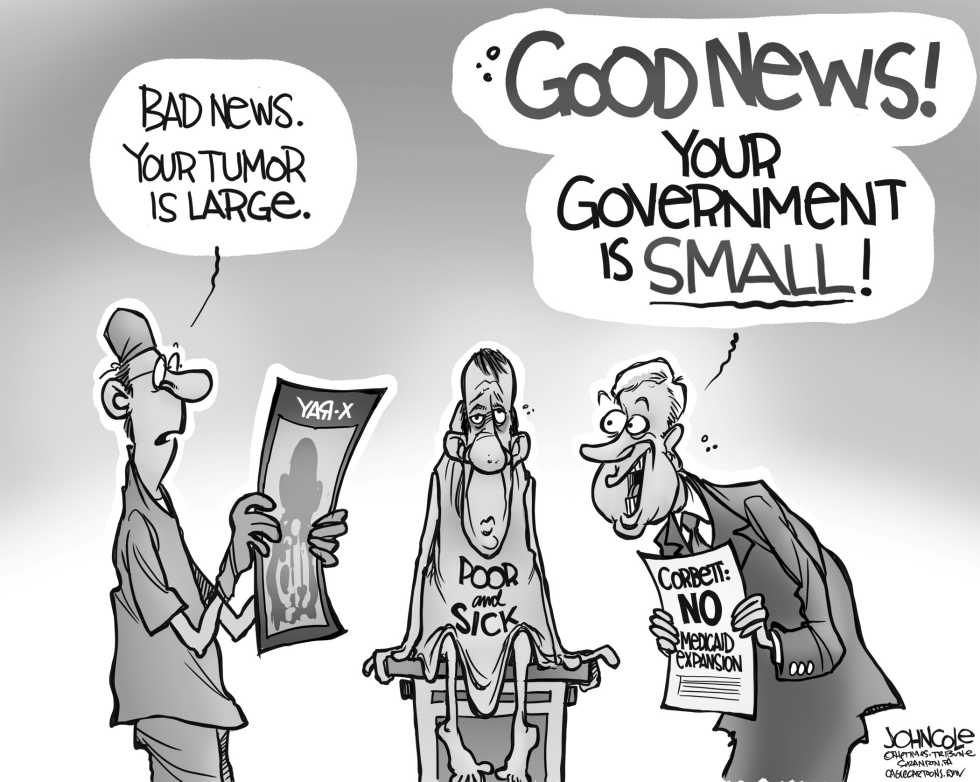 LOCAL PA -- Corbett and Medicaid BW