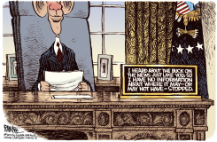 BUCK STOPS WHERE  by Rick McKee